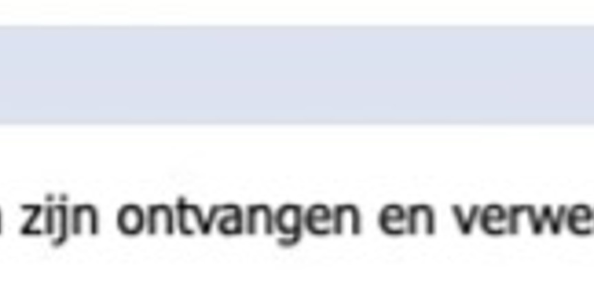 wijzigingen ontvangen en verwerkt